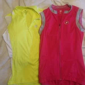 Sleeveless cycling jerseys